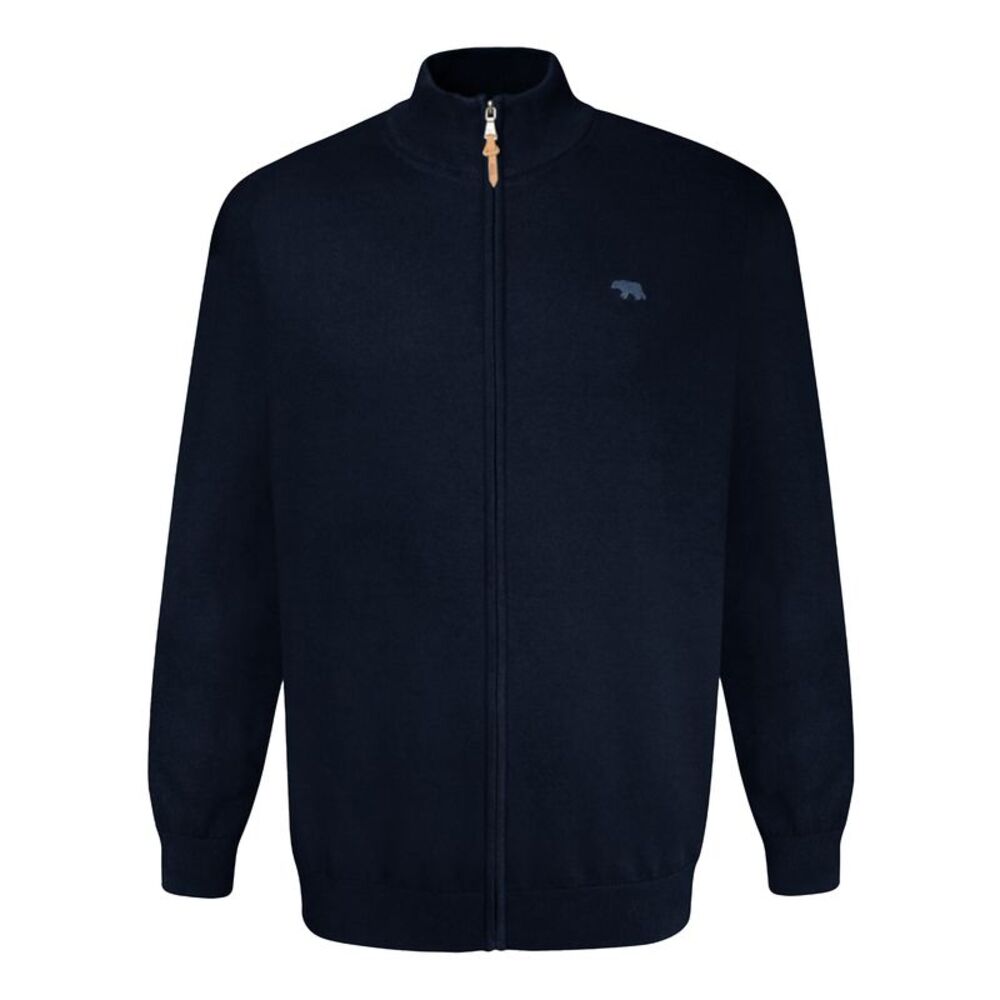 Duke Mens D555 Franco 2 Knitted Full Zip Kingsize Sweatshirt / Navy